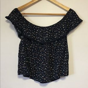 Off the shoulder floral top